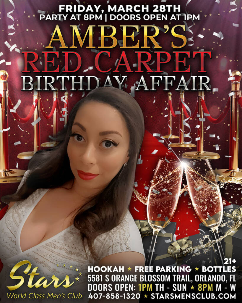 Amber's red carpet birthday bash at Stars