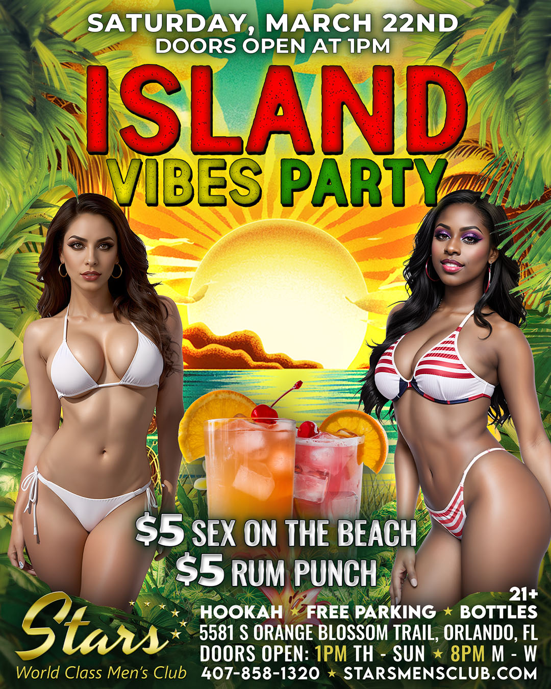 island vibes reggae night at stars men's club