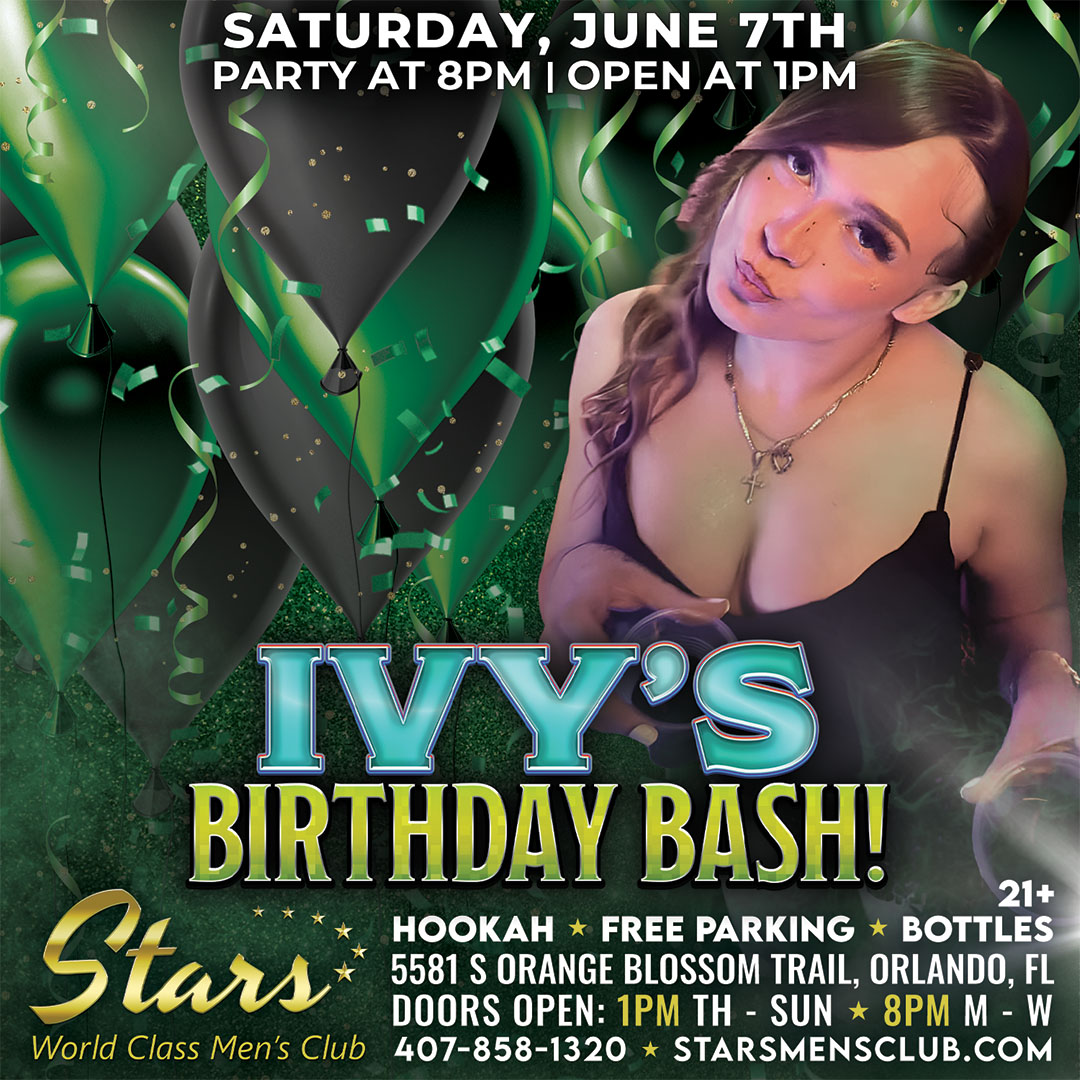 Stars men's club Ivy's birthday bash