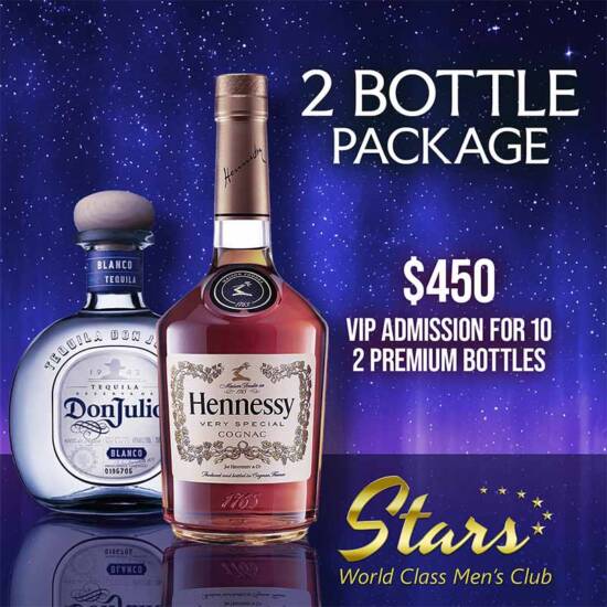 Stars Men's club 2 bottle package orlando strip club