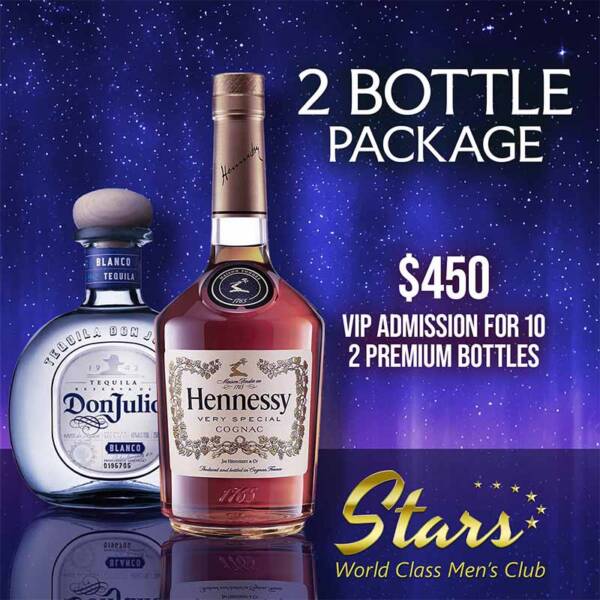 Stars Men's club 2 bottle package orlando strip club