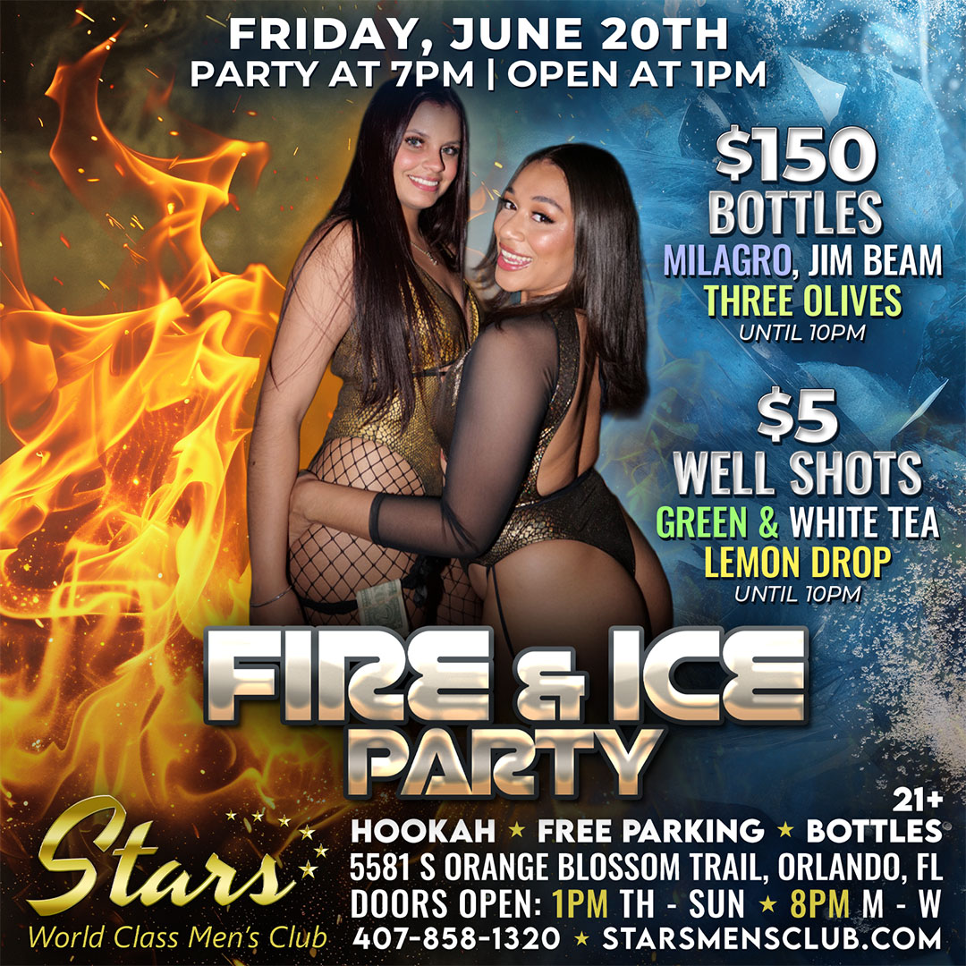 stars men's club fire and ice party