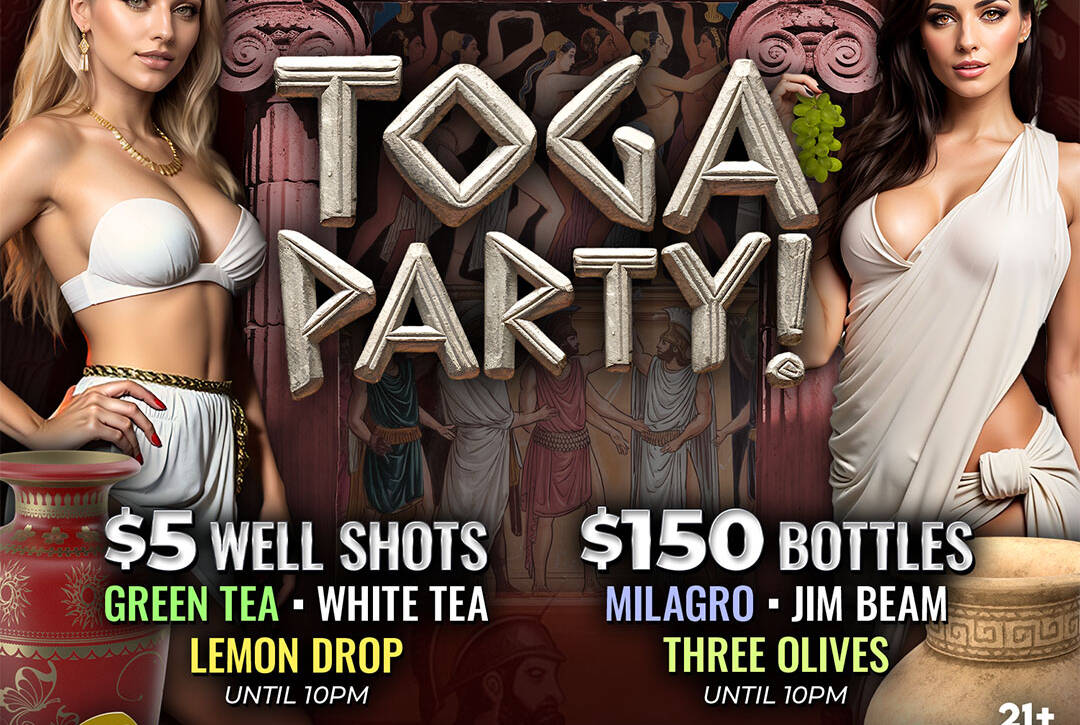 stars men's club toga party