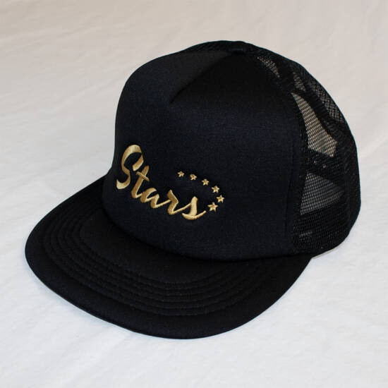 Stars Snapback Cap - Black Mesh