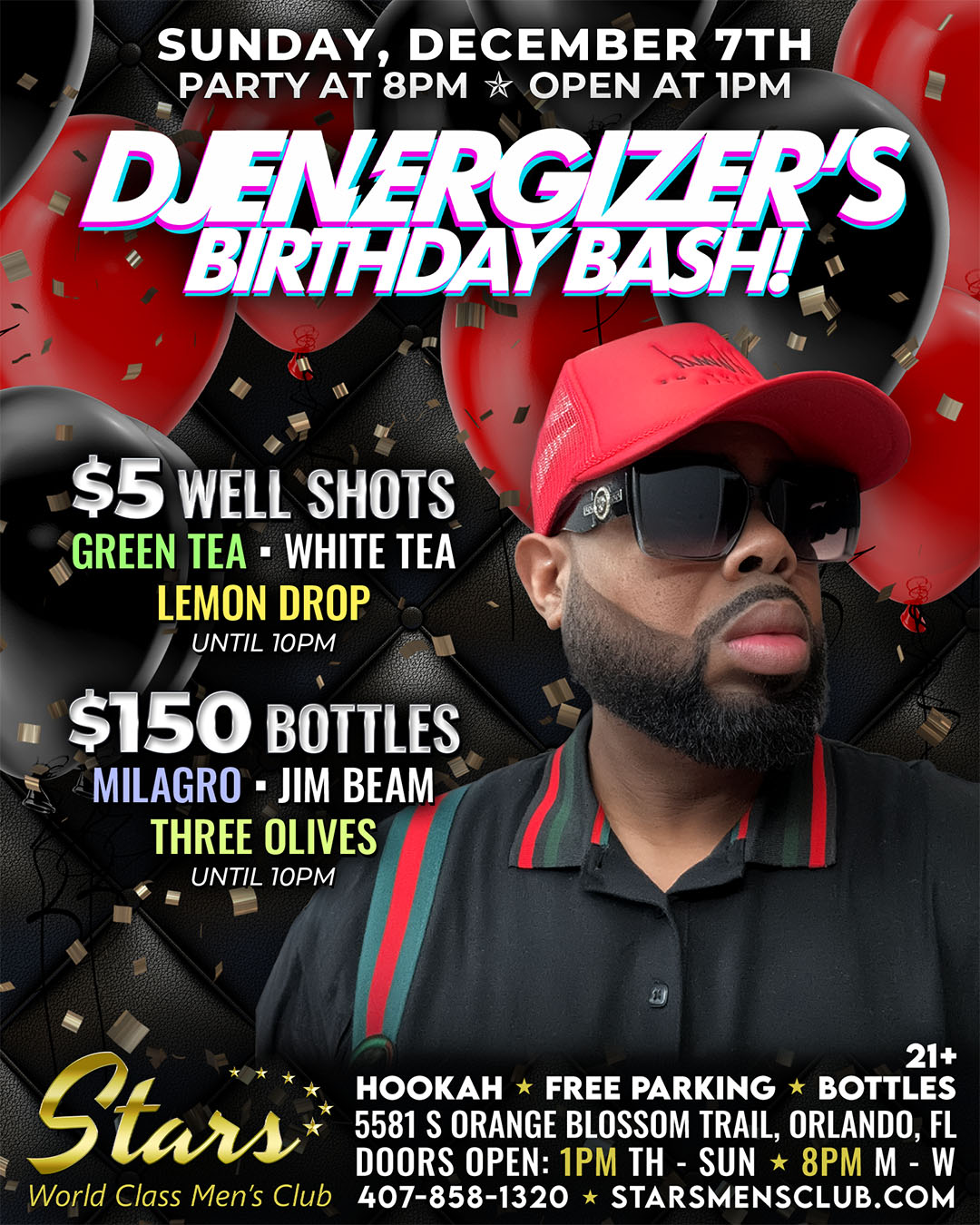 dj energizer's birthday bash at Stars men's club