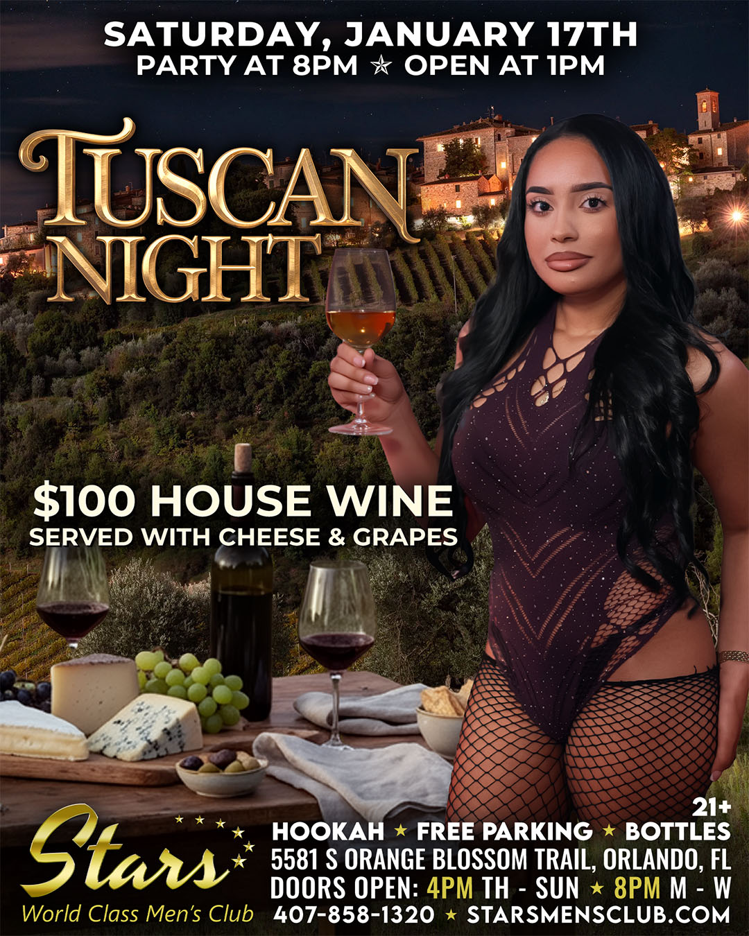 tuscan night at stars