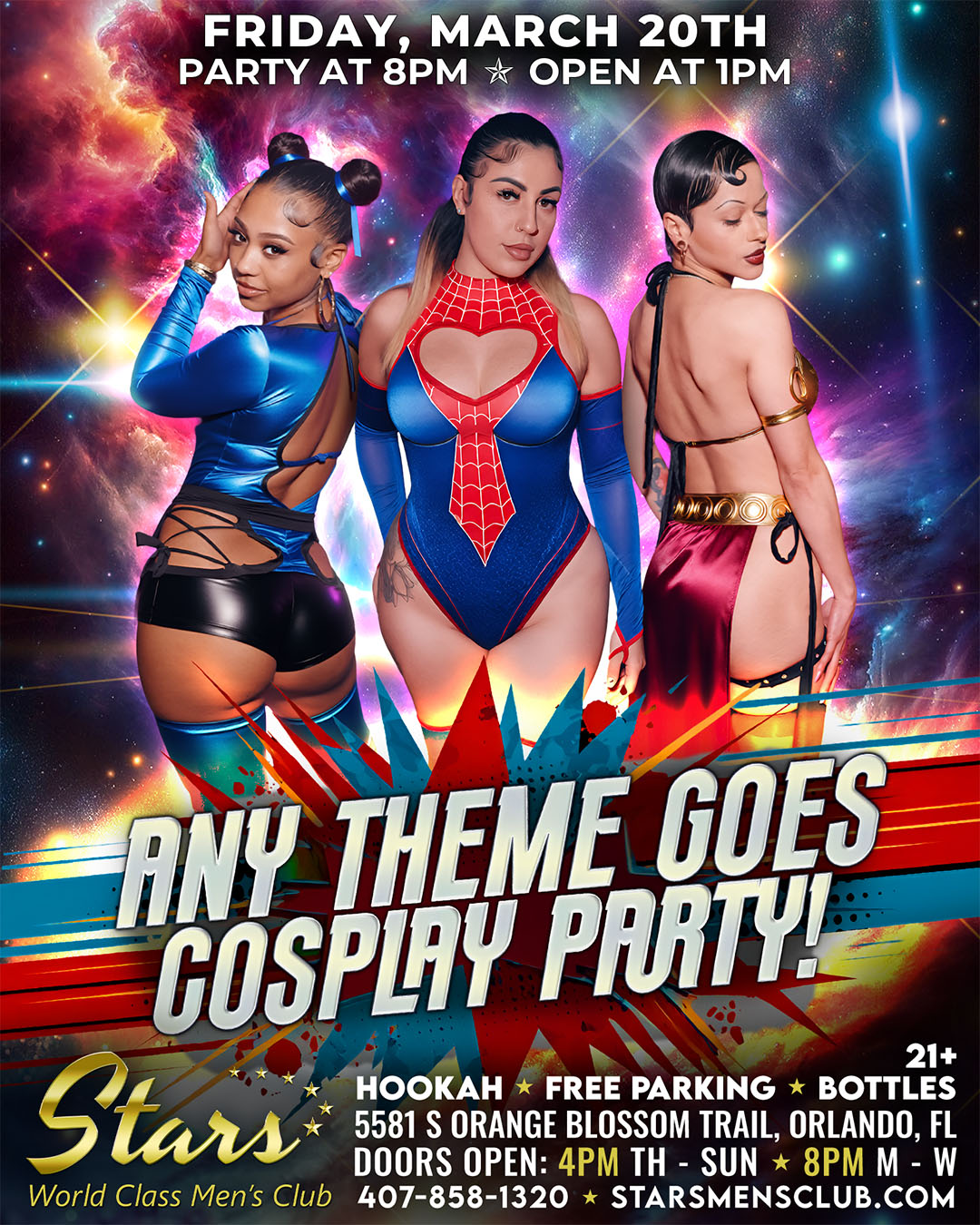 any theme goes cosplay party