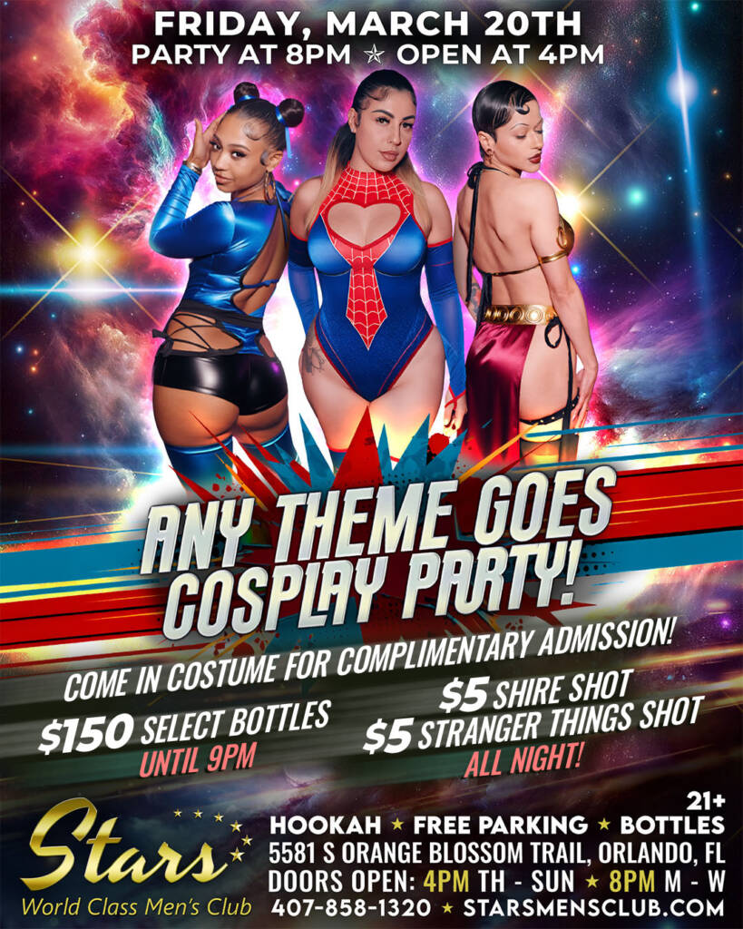 cosplay party at stars men's club fandom party