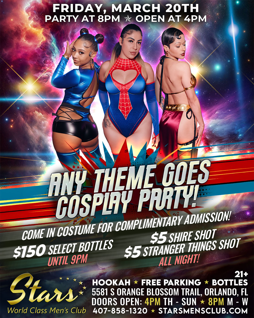 cosplay party at stars men's club fandom party