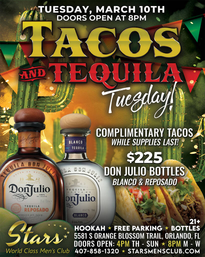 tacos and tequila at stars