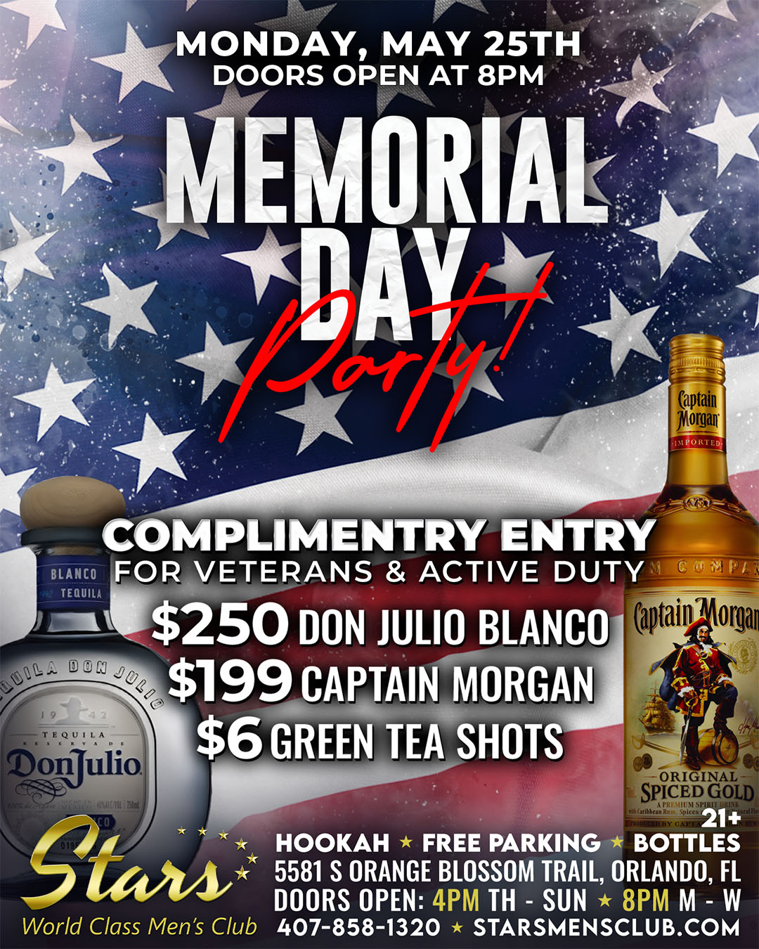 memorial day at stars men's club