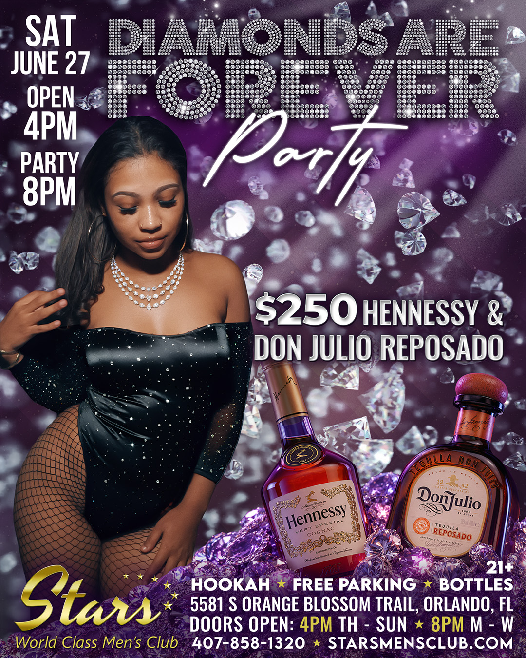 diamonds are forever party at stars men's club