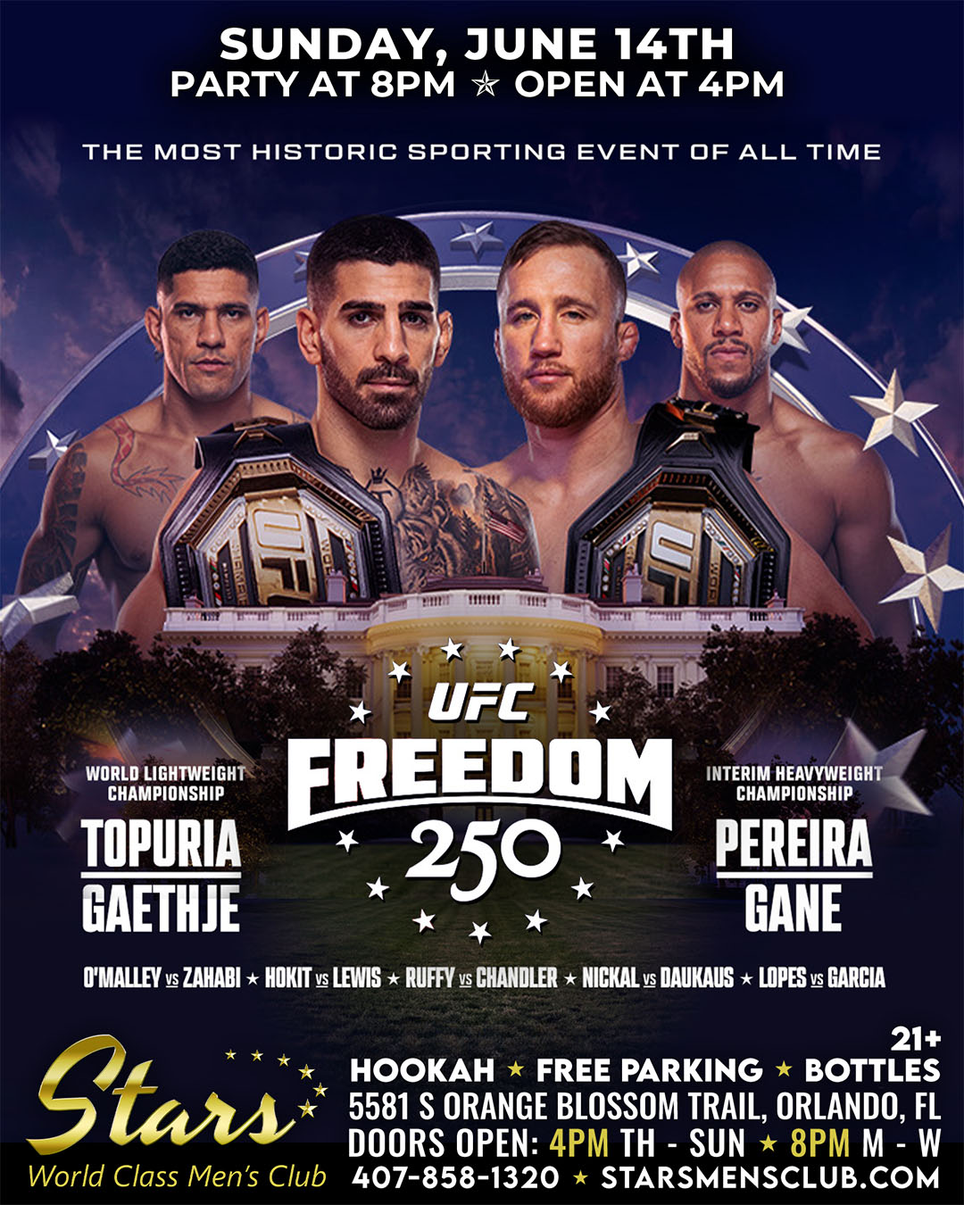 ufc freedom 250 men's club