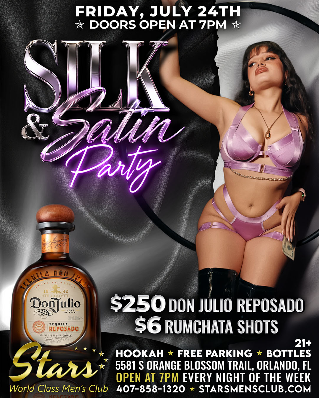 silk and satin party