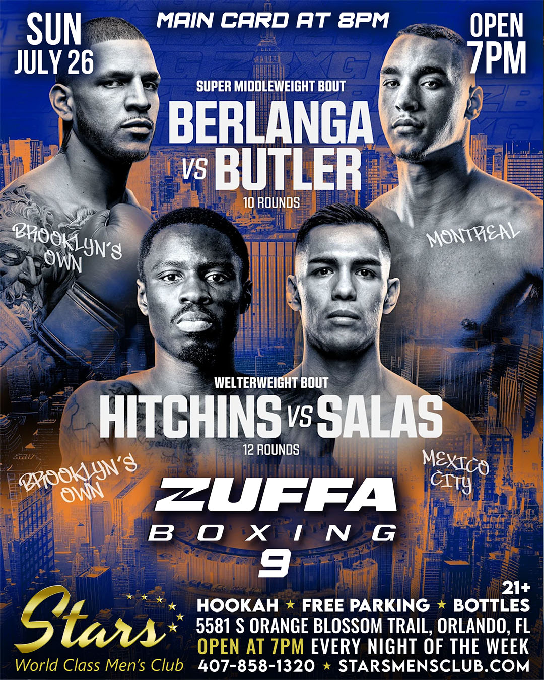 zuffa boxing 9 at stars men's club