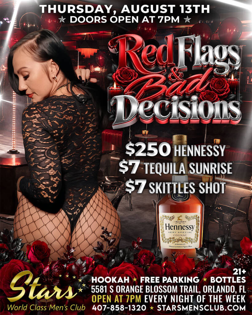 red flags and bad decisions party
