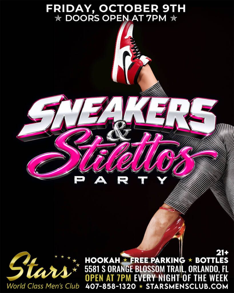 sneakers and stilettos party